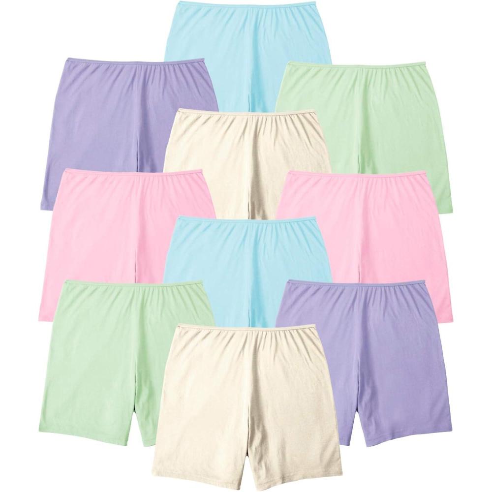 image:imageComfort Choice Plus Size Cotton Boxer 10PackPastel Pack