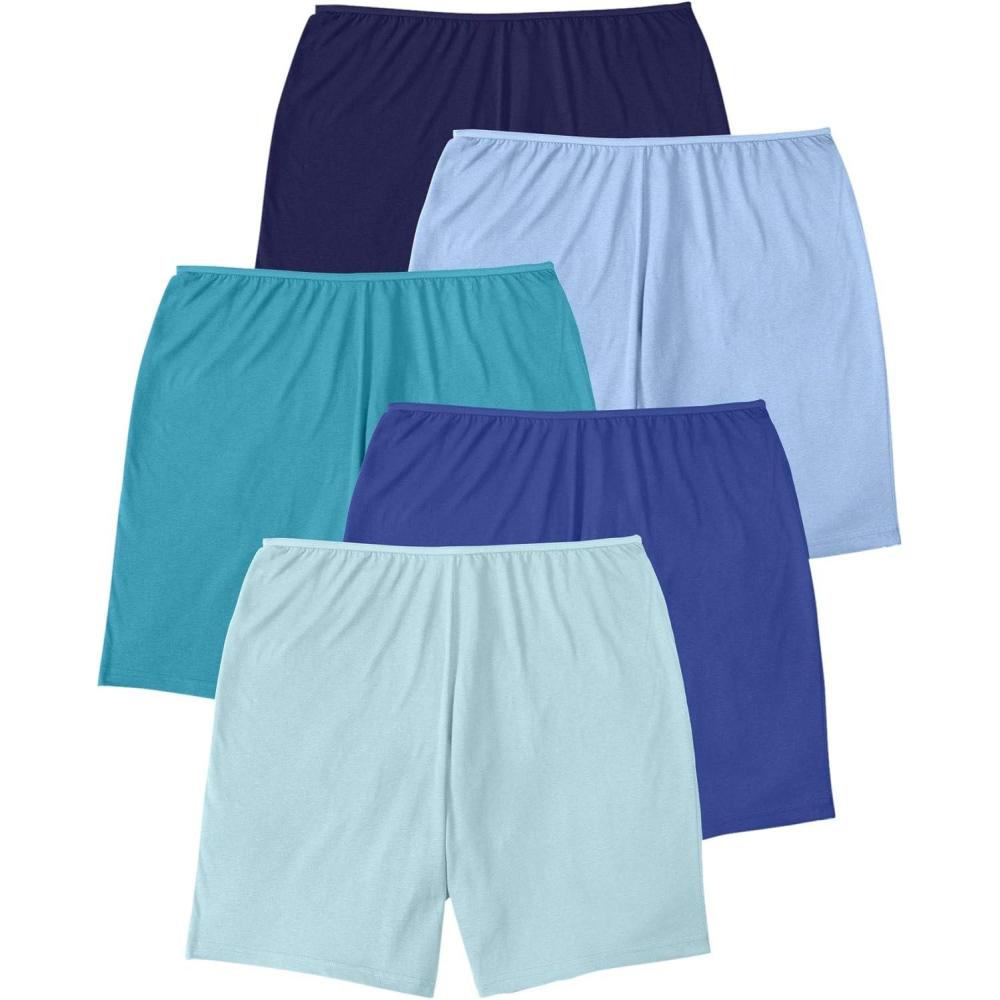 image:imageComfort Choice Plus Size Cotton Boxer 5PackBlue Multi Pack