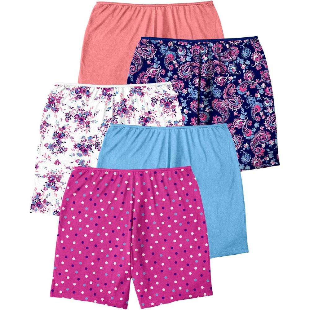 image:imageComfort Choice Plus Size Cotton Boxer 5PackMulti Dot Pack