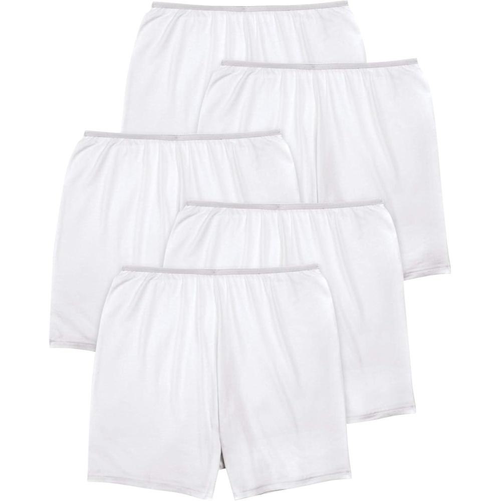 image:imageComfort Choice Plus Size Cotton Boxer 5PackWhite Pack