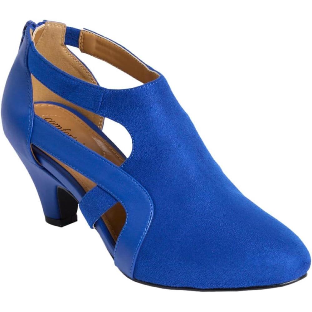 image:imageComfortview Womens Wide Width The Sage PumpDark Sapphire