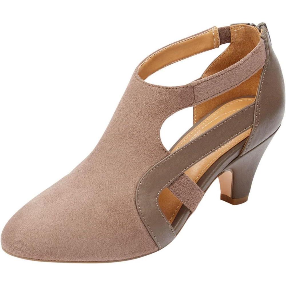 image:imageComfortview Womens Wide Width The Sage PumpDark Taupe