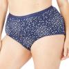 Comfort Choice Plus Size Cotton Brief 5-Pack(Black Pack)