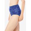 Comfort Choice Plus Size Full Coverage Nylon Brief 5-Pack(Flower Pack)