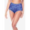 Comfort Choice Plus Size Full Coverage Nylon Brief 5-Pack(Flower Pack)