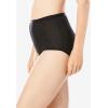 Comfort Choice Plus Size Full Coverage Nylon Brief 5-Pack(Nude Black Pack)