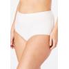 Comfort Choice Plus Size Full Coverage Nylon Brief 5-Pack(White Pack)