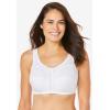Comfort Choice Women’s Plus Size 3-Pack Cotton Wireless Bra(Basic Assorted)
