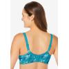 Comfort Choice Women’s Plus Size 3-Pack Cotton Wireless Bra(Dark Turq Assorted)