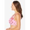 Comfort Choice Women’s Plus Size 3-Pack Cotton Wireless Bra(Hot Red Assorted)