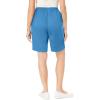 Woman Within Plus Size 7-Day Elastic-Waist Pull-On Cotton Denim Shorts(Azure Blue)