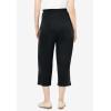 Woman Within Plus Size 7-Day Knit Capri(Black)