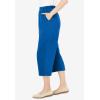 Woman Within Plus Size 7-Day Knit Capri(Deep Cobalt)