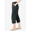 Woman Within Plus Size 7-Day Knit Capri(Heather Charcoal)