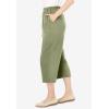 Woman Within Plus Size 7-Day Knit Capri(Sage)