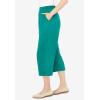 Woman Within Plus Size 7-Day Knit Capri(Waterfall)