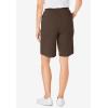Woman Within Plus Size 7-Day Knit Short(Chocolate)