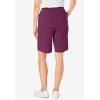 Woman Within Plus Size 7-Day Knit Short(Deep Claret)