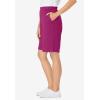 Woman Within Plus Size 7-Day Knit Short(Raspberry)