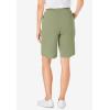 Woman Within Plus Size 7-Day Knit Short(Sage)
