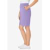 Woman Within Plus Size 7-Day Knit Short(Soft Iris)