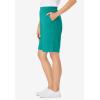 Woman Within Plus Size 7-Day Knit Short(Waterfall)