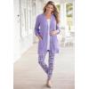 Woman Within Plus Size Button-Front Shaker Cardigan Sweater(Orange Twist White)