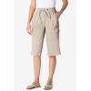 Woman Within Plus Size Convertible Length Cargo Bermuda/Short(Navy)