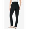 Woman Within Plus Size Knit Pull-On Elastic-Waist Pants(Black)