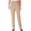 Woman Within Plus Size Knit Pull-On Elastic-Waist Pants(Dark Charcoal)