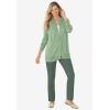 Woman Within Plus Size Knit Pull-On Elastic-Waist Pants(Deep Claret)