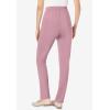 Woman Within Plus Size Knit Pull-On Elastic-Waist Pants(Dusty Pink)