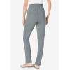 Woman Within Plus Size Knit Pull-On Elastic-Waist Pants(Gunmetal)