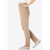 Woman Within Plus Size Knit Pull-On Elastic-Waist Pants(New Khaki)
