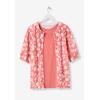Woman Within Plus Size Perfect Elbow-Length Sleeve Cardigan Sweater(White Blue Blossom)