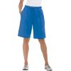 Woman Within Plus Size Sport Knit Short(Heather Navy)
