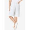 Woman Within Plus Size Sport Knit Short(White)
