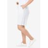 Woman Within Plus Size Sport Knit Short(White)