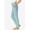 Woman Within Plus Size Straight-Leg Stretch Denim Five-Pocket Jeans(Light Wash Sanded)