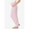 Woman Within Plus Size Straight-Leg Stretch Denim Five-Pocket Jeans(Pink)