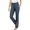 Woman Within Plus Size Straight-Leg Stretch Denim Five-Pocket Jeans(Stonewash Floral)