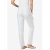 Woman Within Plus Size Straight-Leg Stretch Denim Five-Pocket Jeans(White)