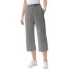 Woman Within Plus Size 7-Day Knit Capri(Medium Heather Grey)