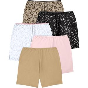 Comfort Choice Plus Size Cotton Boxer 5-Pack(Leopard Pack)