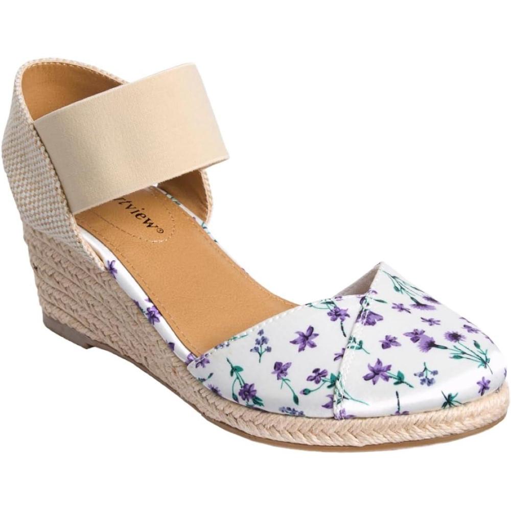 image:imageComfortview Womens Wide Width The Abra EspadrillePurple Floral