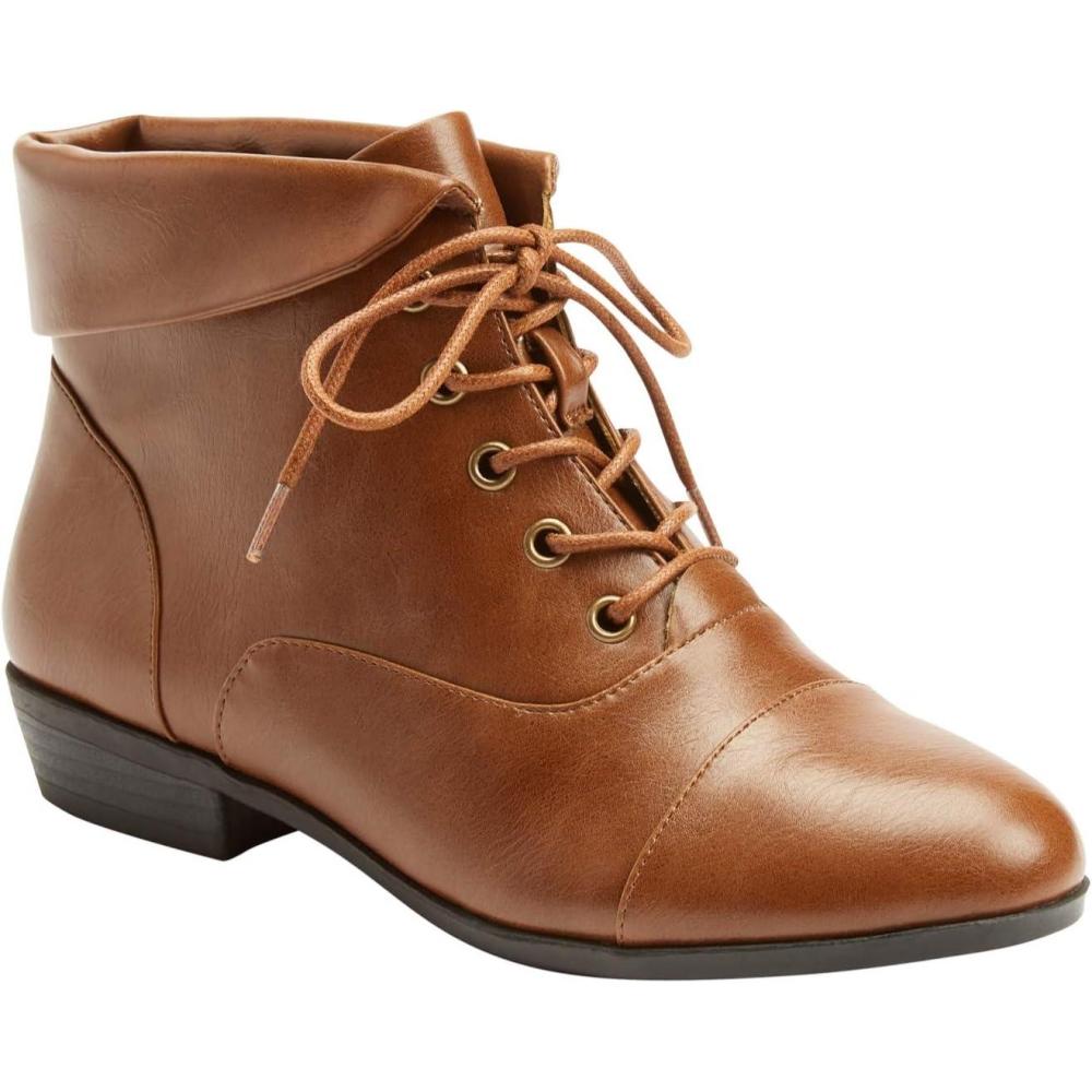 image:imageComfortview Womens Wide Width The Darcy BootieCognac