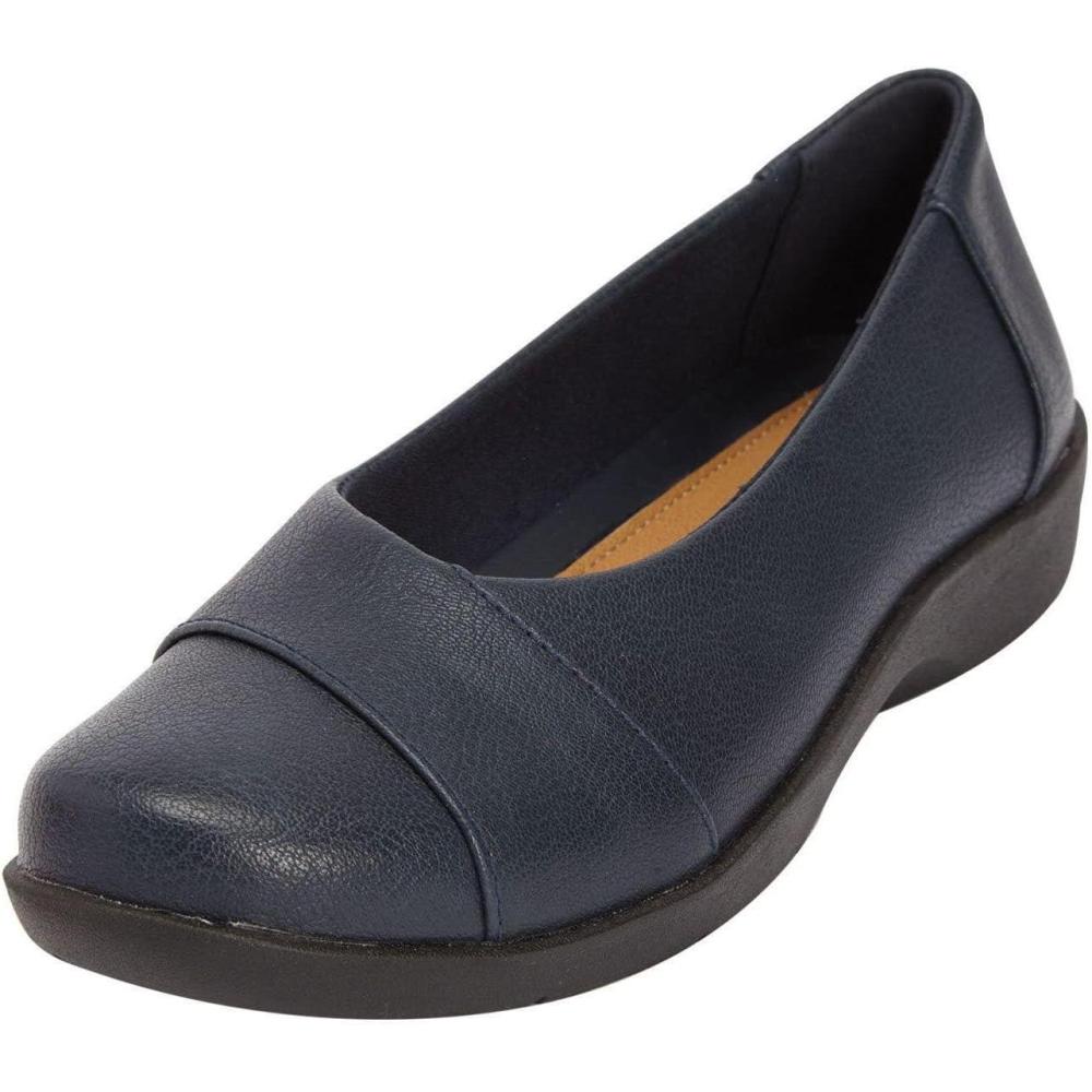 image:imageComfortview Womens Wide Width The Gab FlatNavy