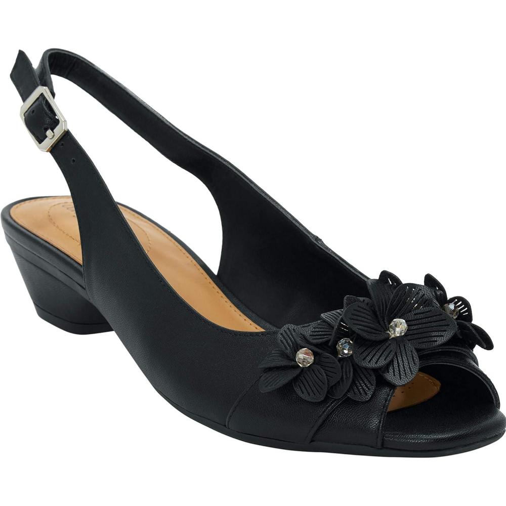 image:imageComfortview Womens Wide Width The Rider SlingbackBlack