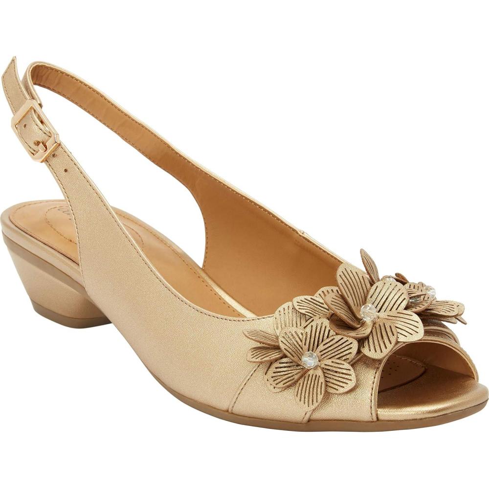 image:imageComfortview Womens Wide Width The Rider SlingbackGold