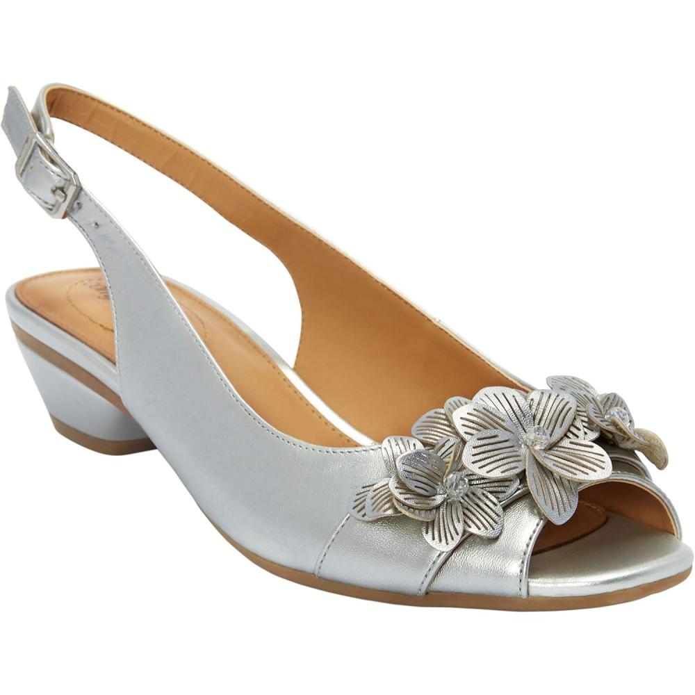 image:imageComfortview Womens Wide Width The Rider SlingbackSilver